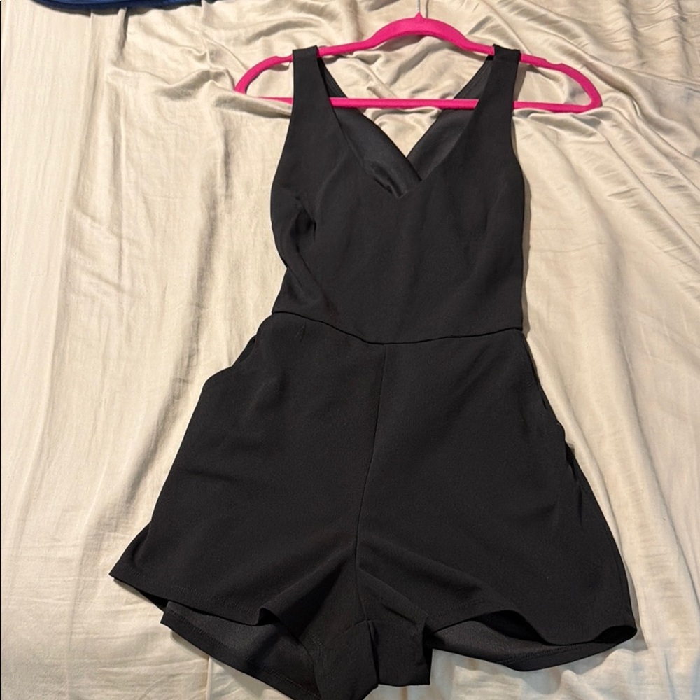 Classic Black Women’s One-Piece Romper